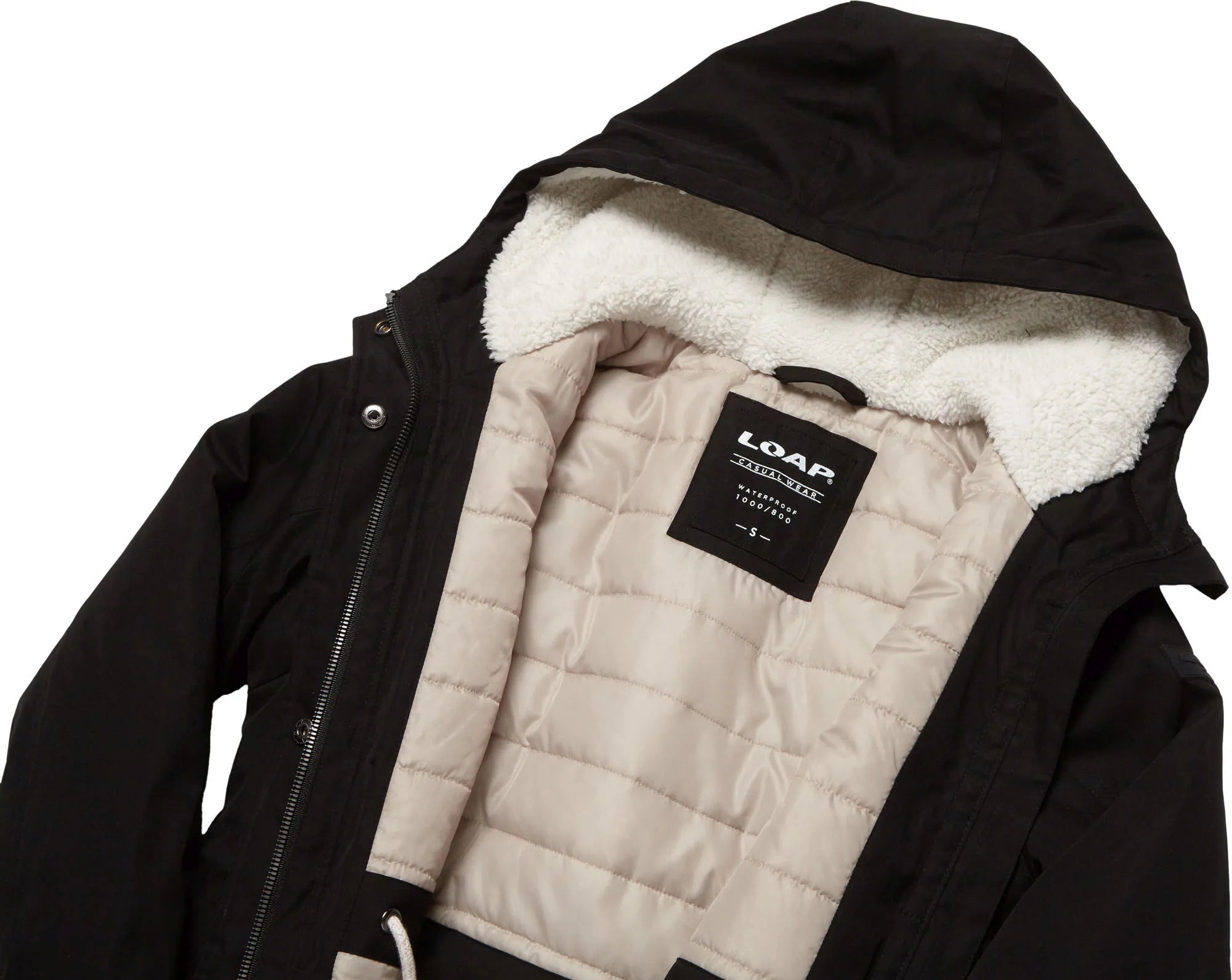 Damesjas loap Nabella zwart XS