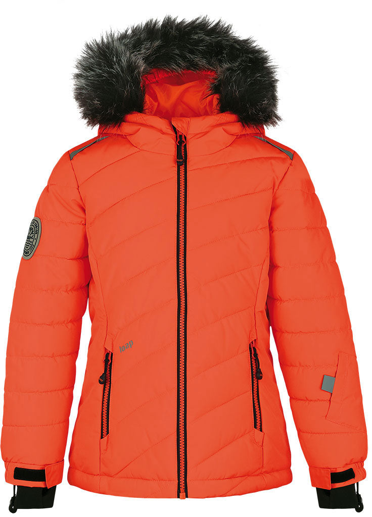 Children's Ski Jacket Loap Fulsaca Orange 146-152