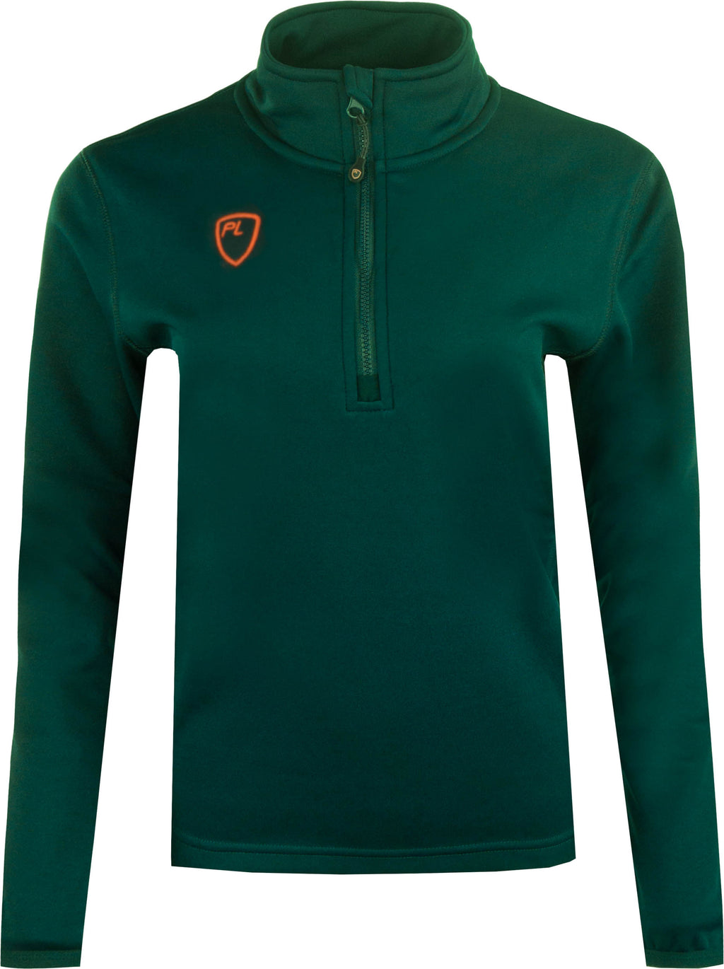 Children's Sweatshirt Playerlayer Quarter Zip Green 152-158