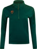 Children's Sweatshirt Playerlayer Quarter Zip Green 152-158