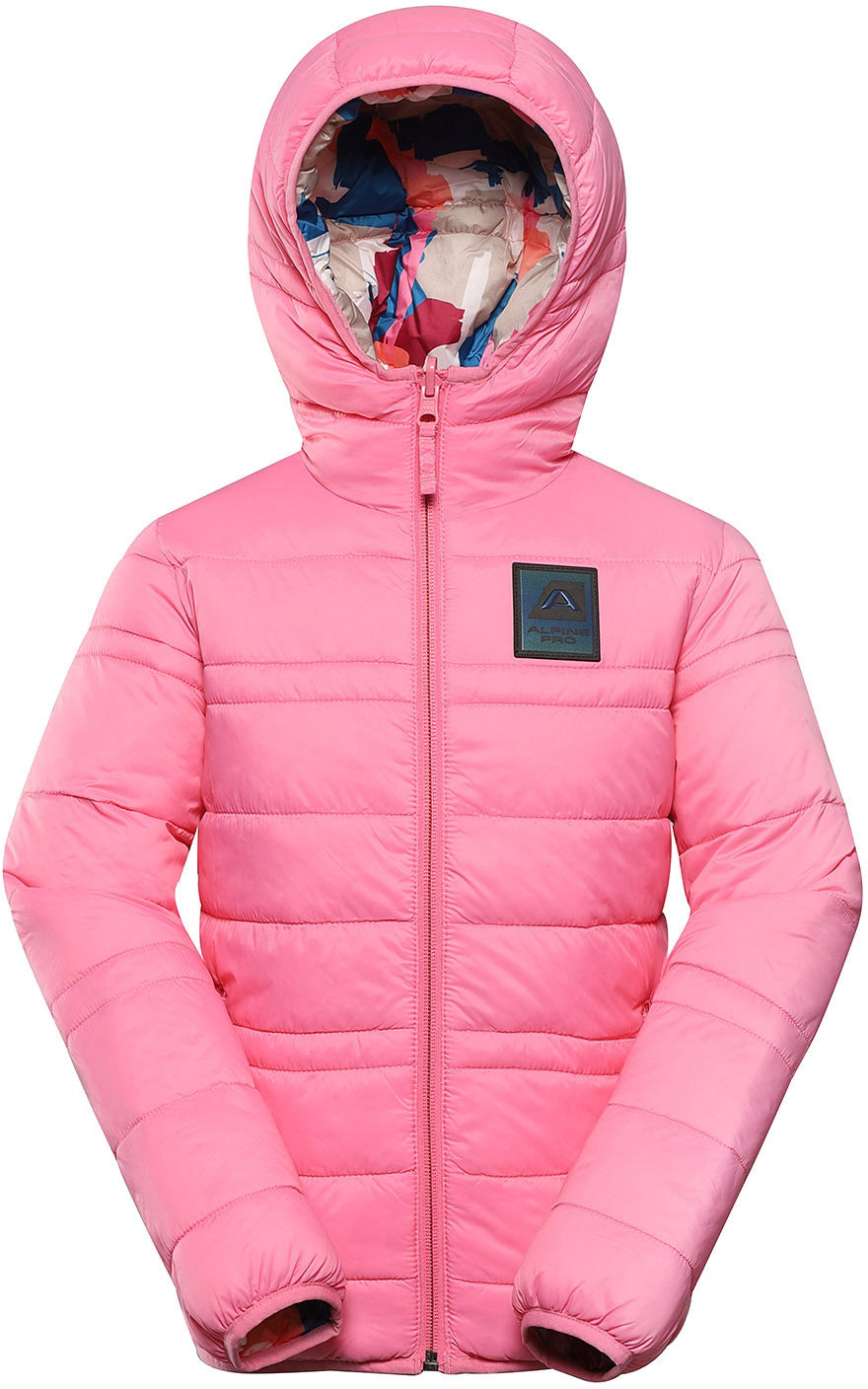 Children's Reversible Winter Jacket Alpine Pro Douwo Pink 140-146