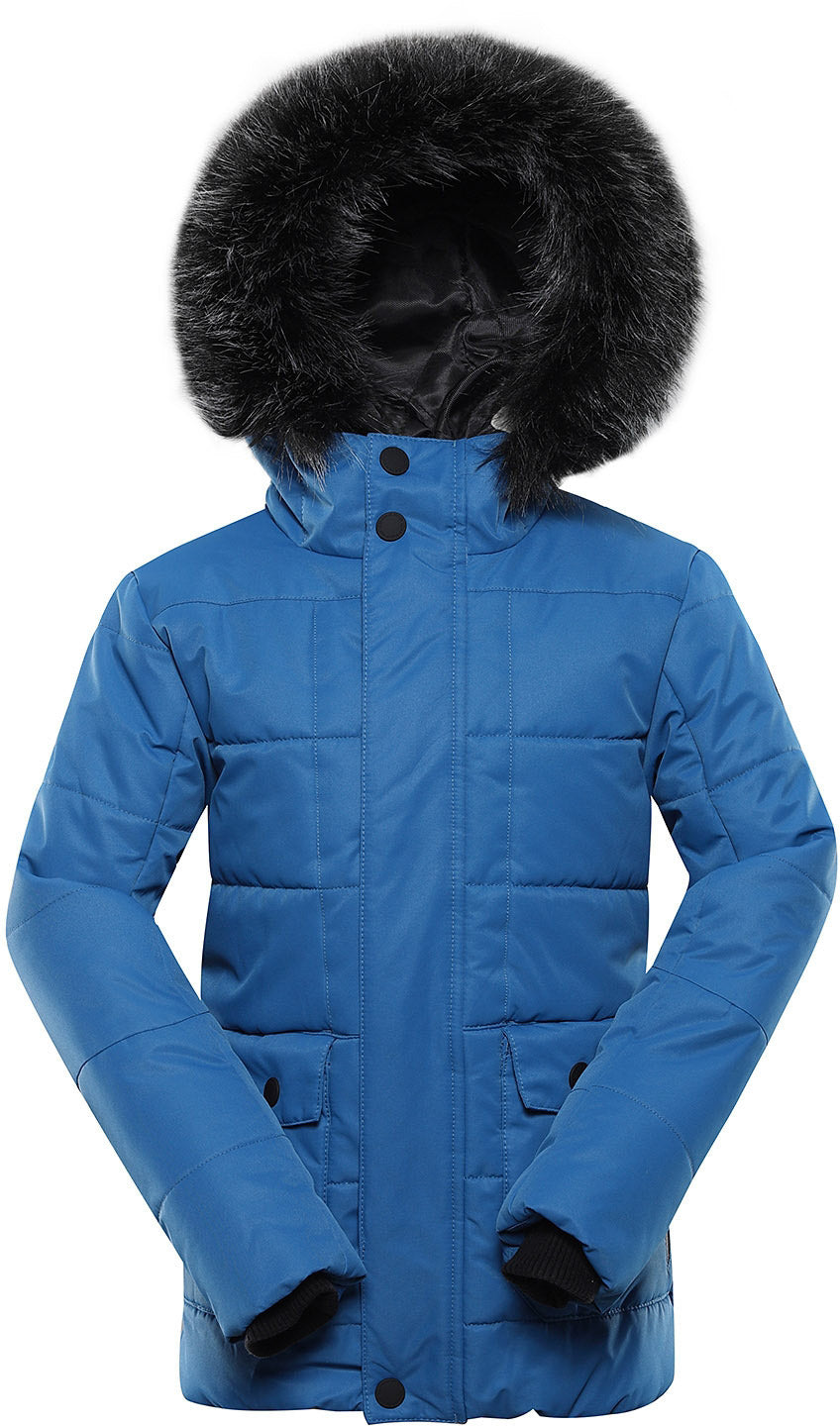 Waterdichte Kinder Winterjas Alpine Pro Egypo Blauw 164-170