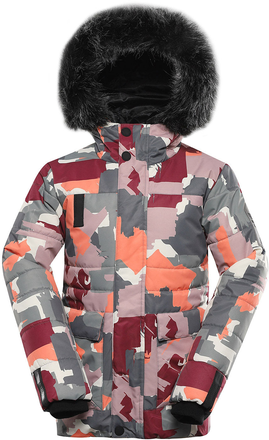Waterdichte Kinderwinterjas Alpine Pro Werdo Roze 140-146