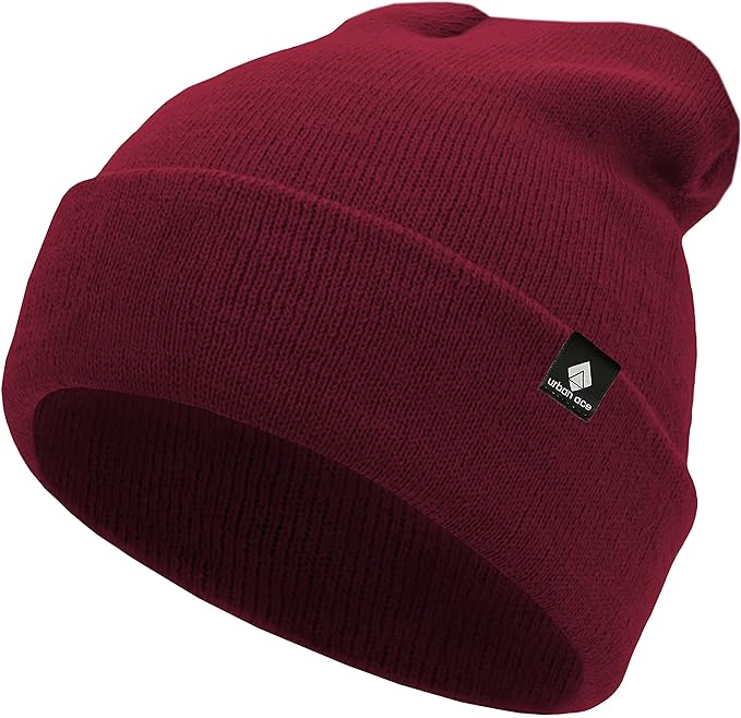 Children's Winter Hat Urban Ace Jr Cotton Cuff Beanies Ruby,