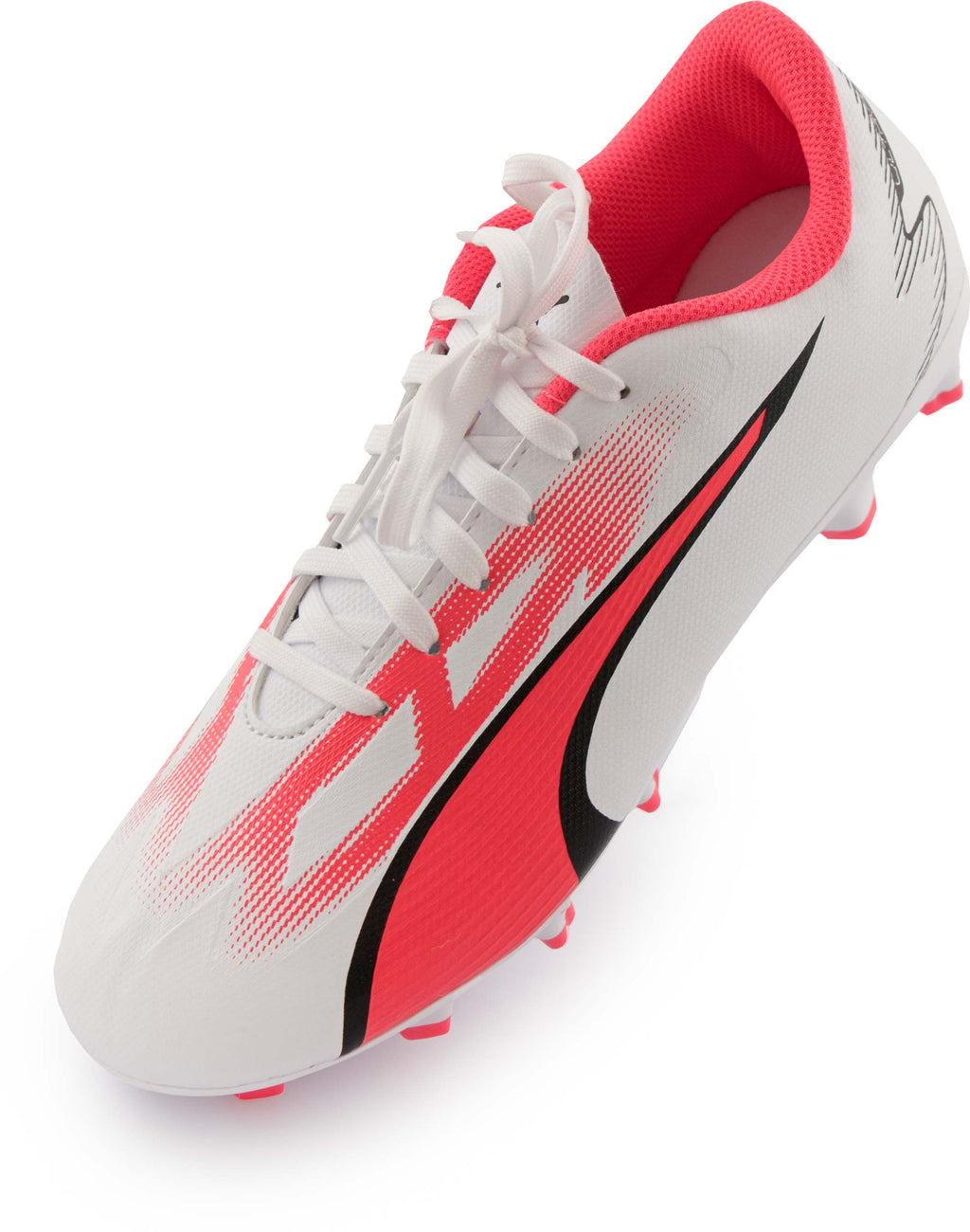 Children's football boots Puma Jr Ultra Play Fg-Ag White-Black-Fire Orchid 28