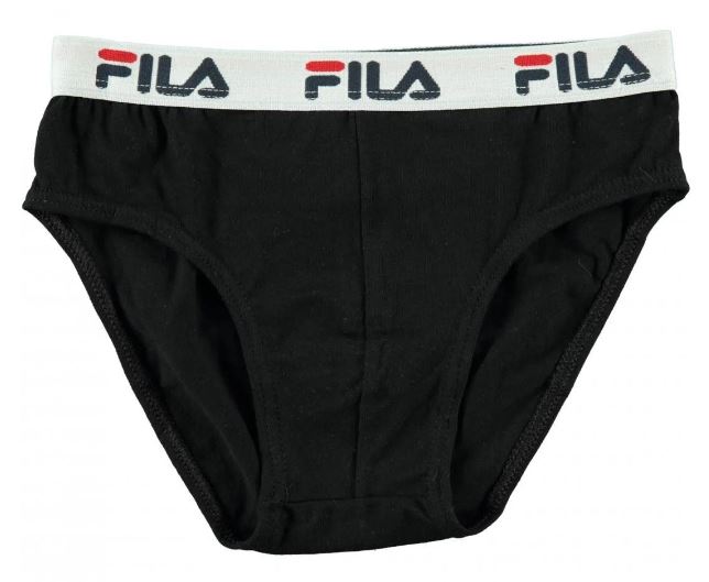 Fila Elastic Black Boys Briefs 140-152