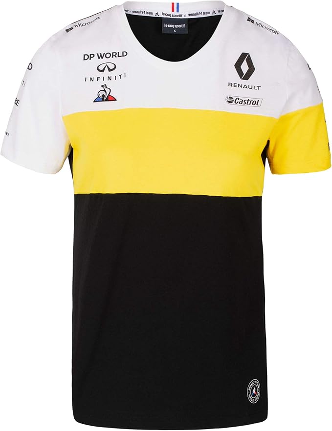 Children's T-shirt Renault Jr F1 Team T-Shirt White-Yellow-Black, 128