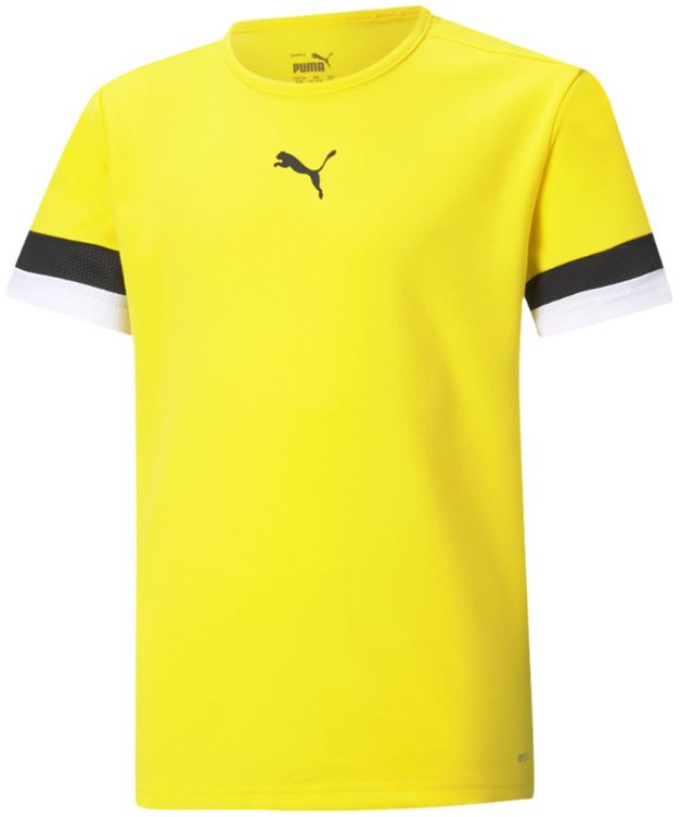 Children's Sports T-shirt Puma Teamrise Yellow 128