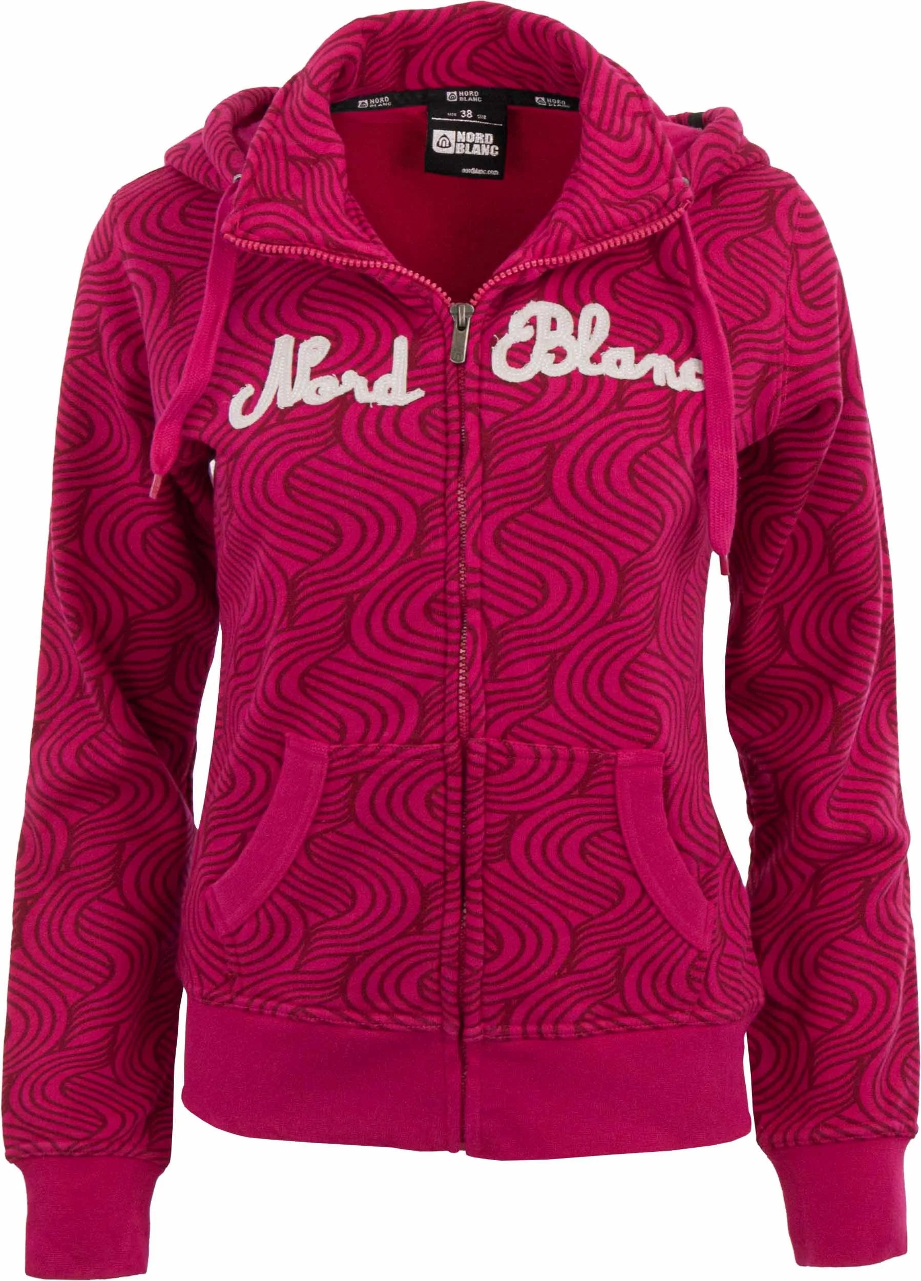 Nordblanc Dames Zip Up Hoodie Roze 42