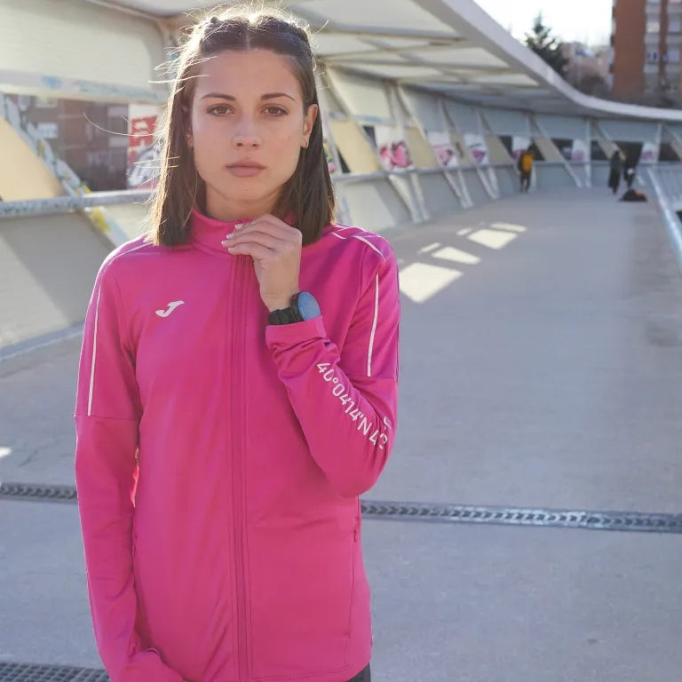 Sweatshirt na mBan Joma R-City Iomlán Zip Pink, S.