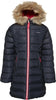 Girls Winter Coat Loap Indala Dark Blue, 134-140