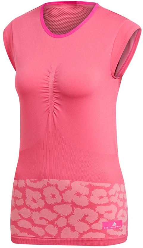 Damen adidas Stella McCartney Tennis Court T-Shirt rosa S