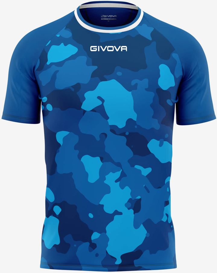 Men's T-shirt Givova Army Azzurro-Turchese M