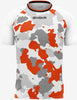 Men's T-shirt Givova Army White-Orange Xl