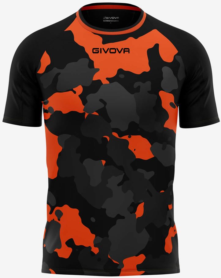 Men's T-shirt Givova Army Black-Orange M