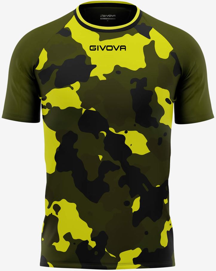 Men's T-shirt Givova Army Military-Yellow M