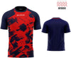 Sports T-shirt Givova Art Interlock Red-Blue, Xs