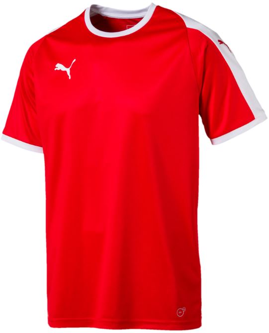 Sports T-shirt Puma Liga Jersey Red-White Xl