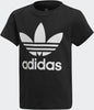 Children's T-shirt Adidas Trefoil Tee Black Junior 104