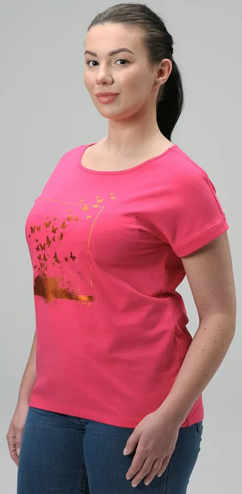 Women's t-shirt loap bazala pnk pink m