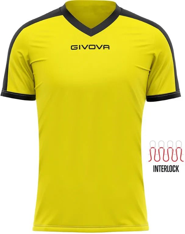 Sport póló Givova Revolution Yellow-Black S