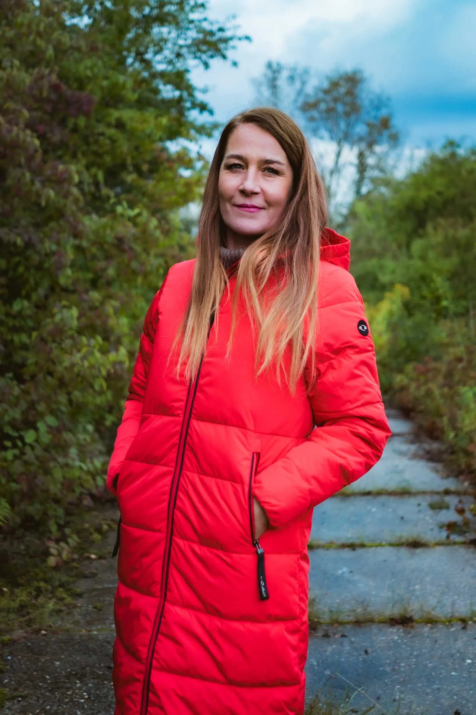 Tandora Red Ladies Jacke L - Warm & Water Retoting