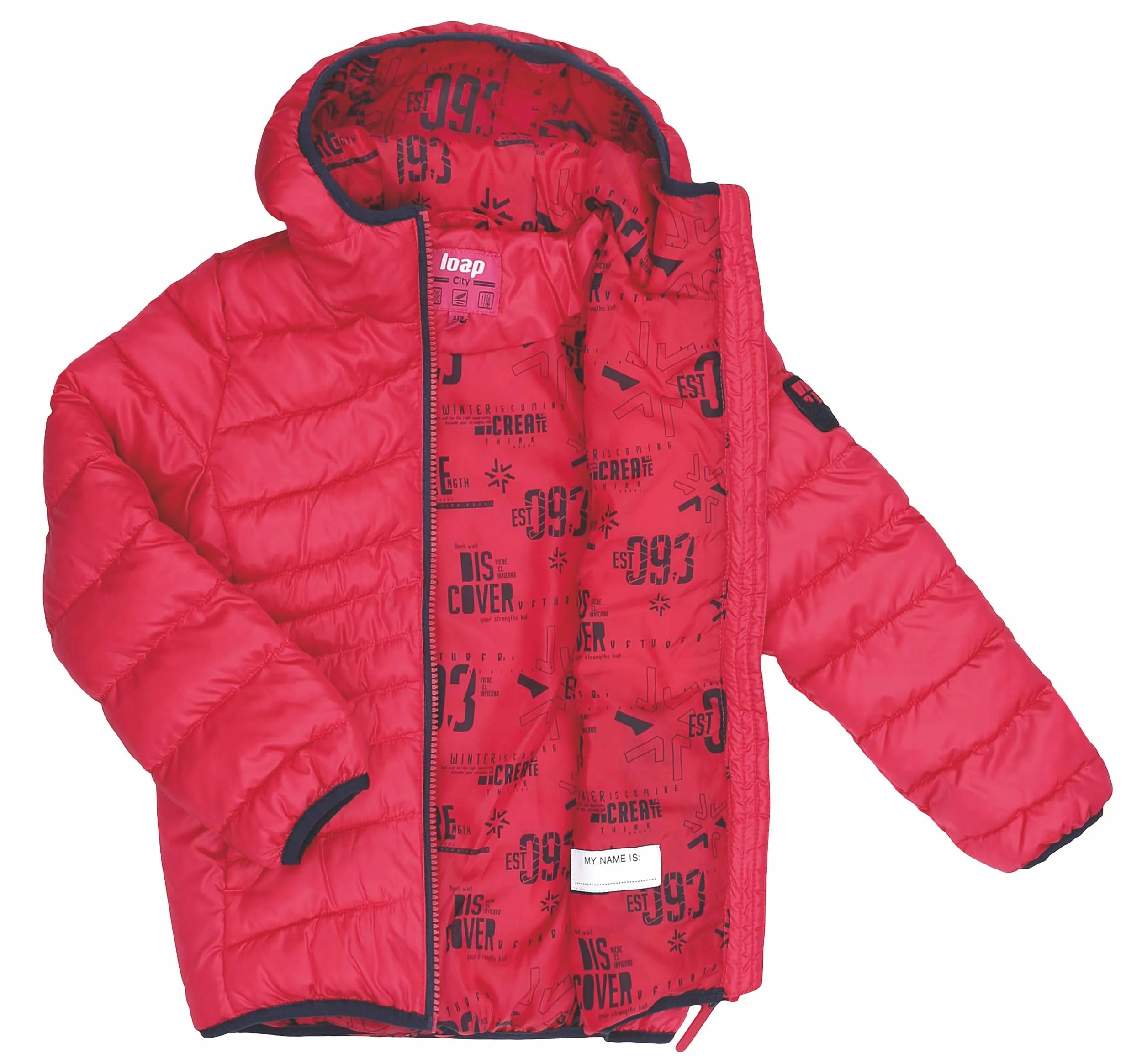 Children's winter jacket loap intermo pink 140