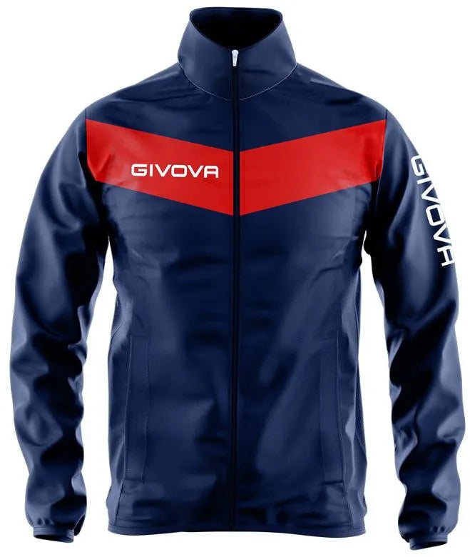 Sportovní bunda Givova Rain Blue-Rosso L