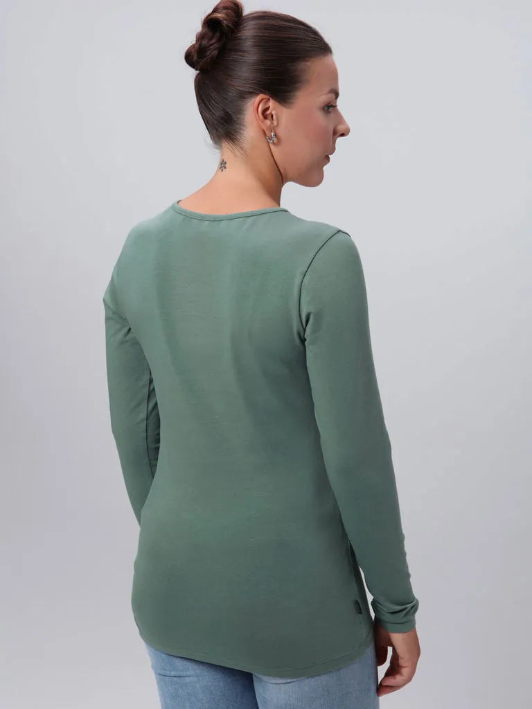 T-léine na mban loap Abmora Green m