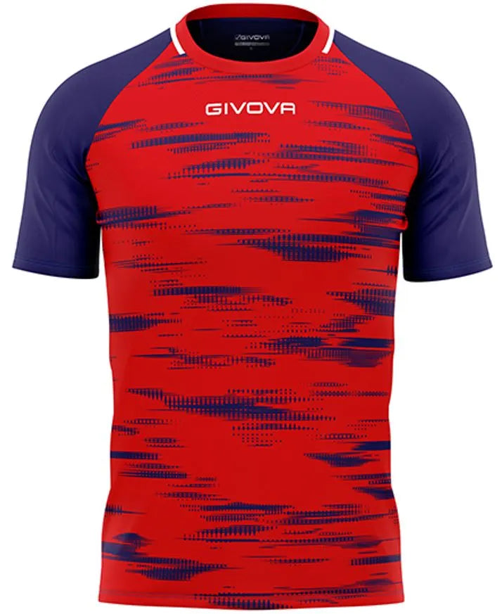 Sport T-shirt Givova Pixel Red-Blue 3XL