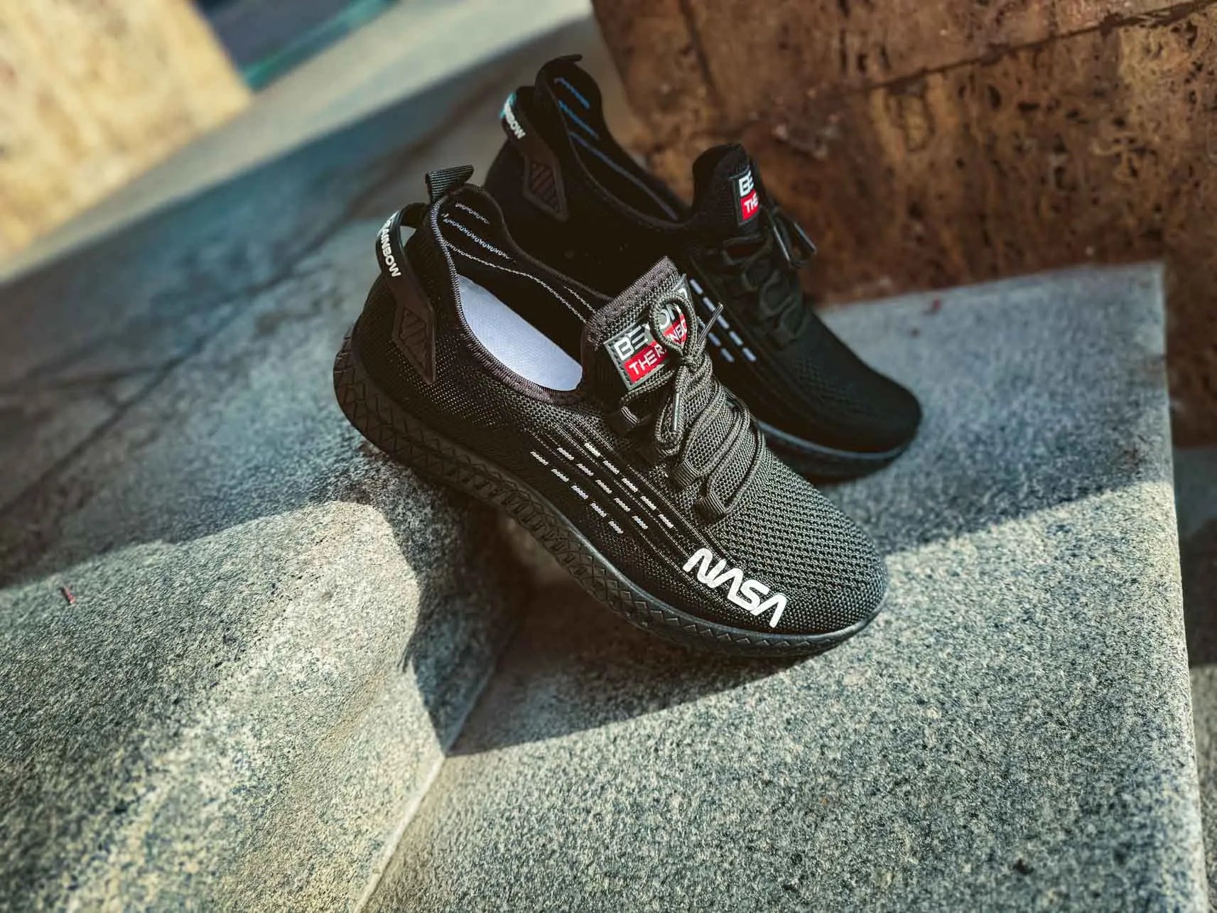 Zwarte Nasa Sneakers Heren 42 - rUIMTEVAARTSTIJL