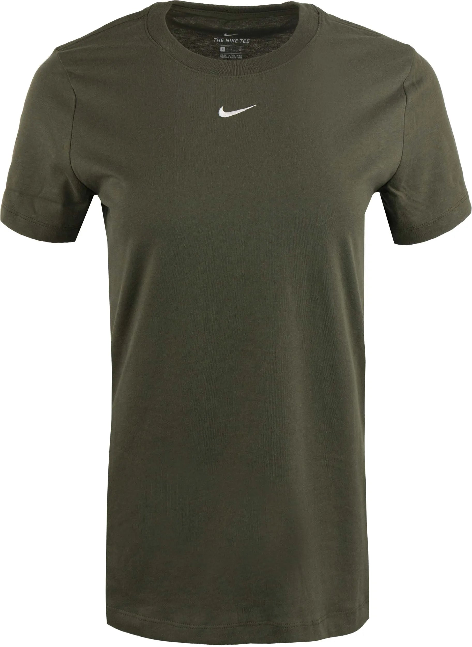 Kvinnors T-shirt Nike Essential T-shirt Crew Green, s