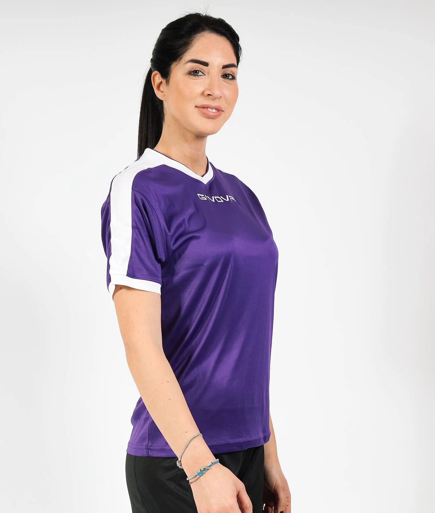 T-shirt sportivo Givova Rivoluzione Violet-Lillac Purple XL