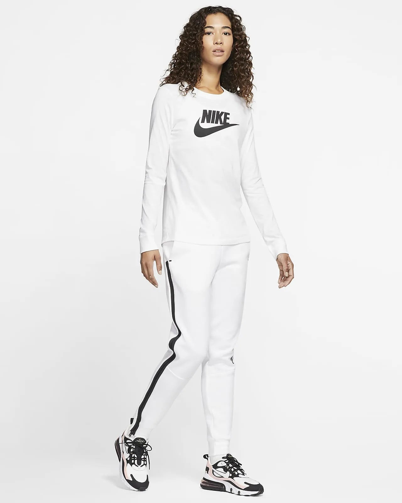 Kvinnors t-shirt Nike Essential Icon Futura White, s