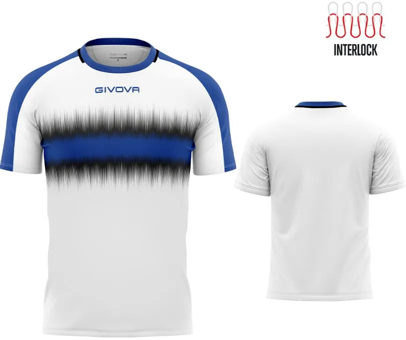 Sports t-shirt givova radio royal-black white m