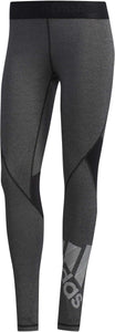 Women's Leggings Adidas Alphaskin Long Heathered Badge Gray M