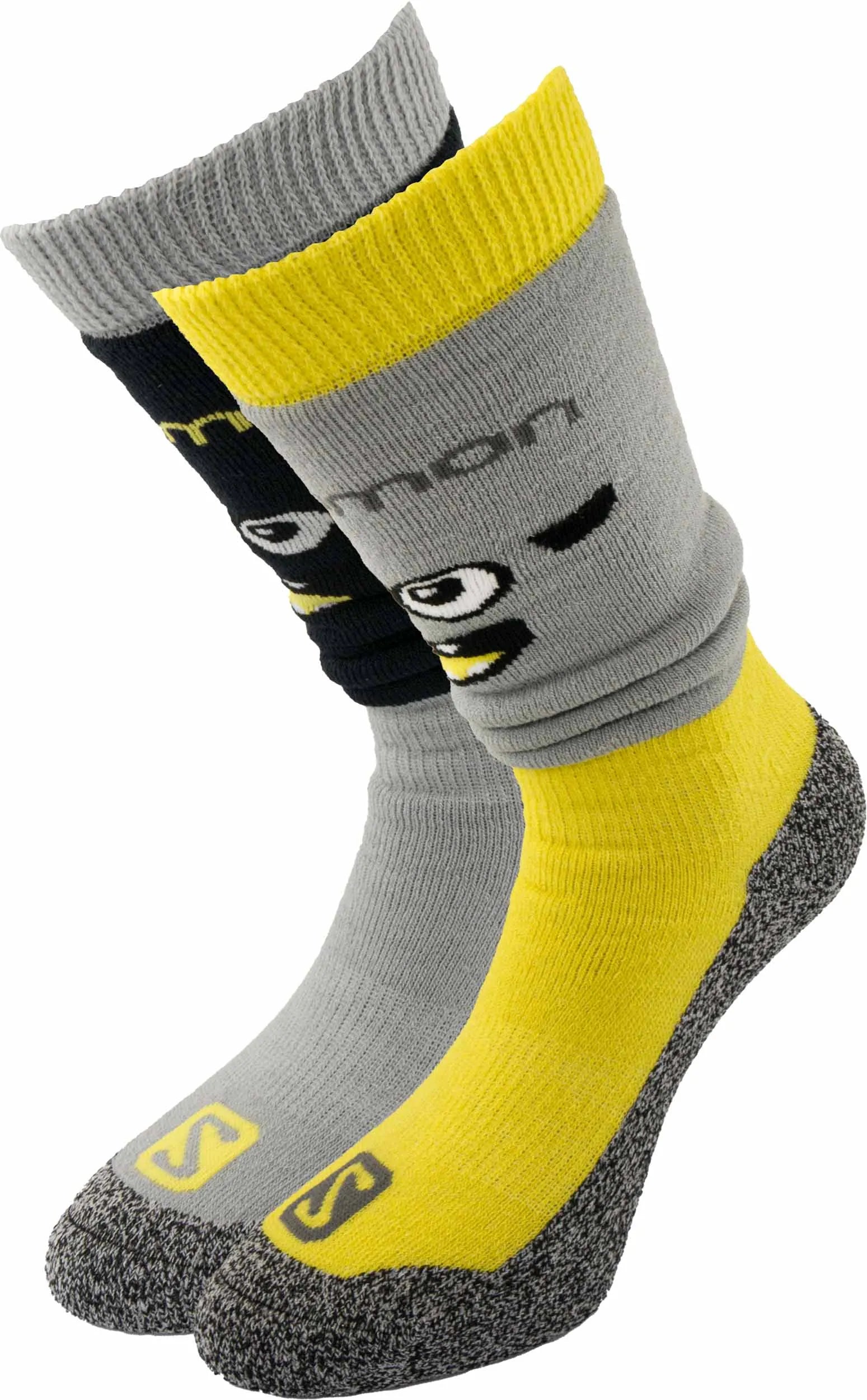 Salomon jr diablo m 2-pack grau/gelb 31-34