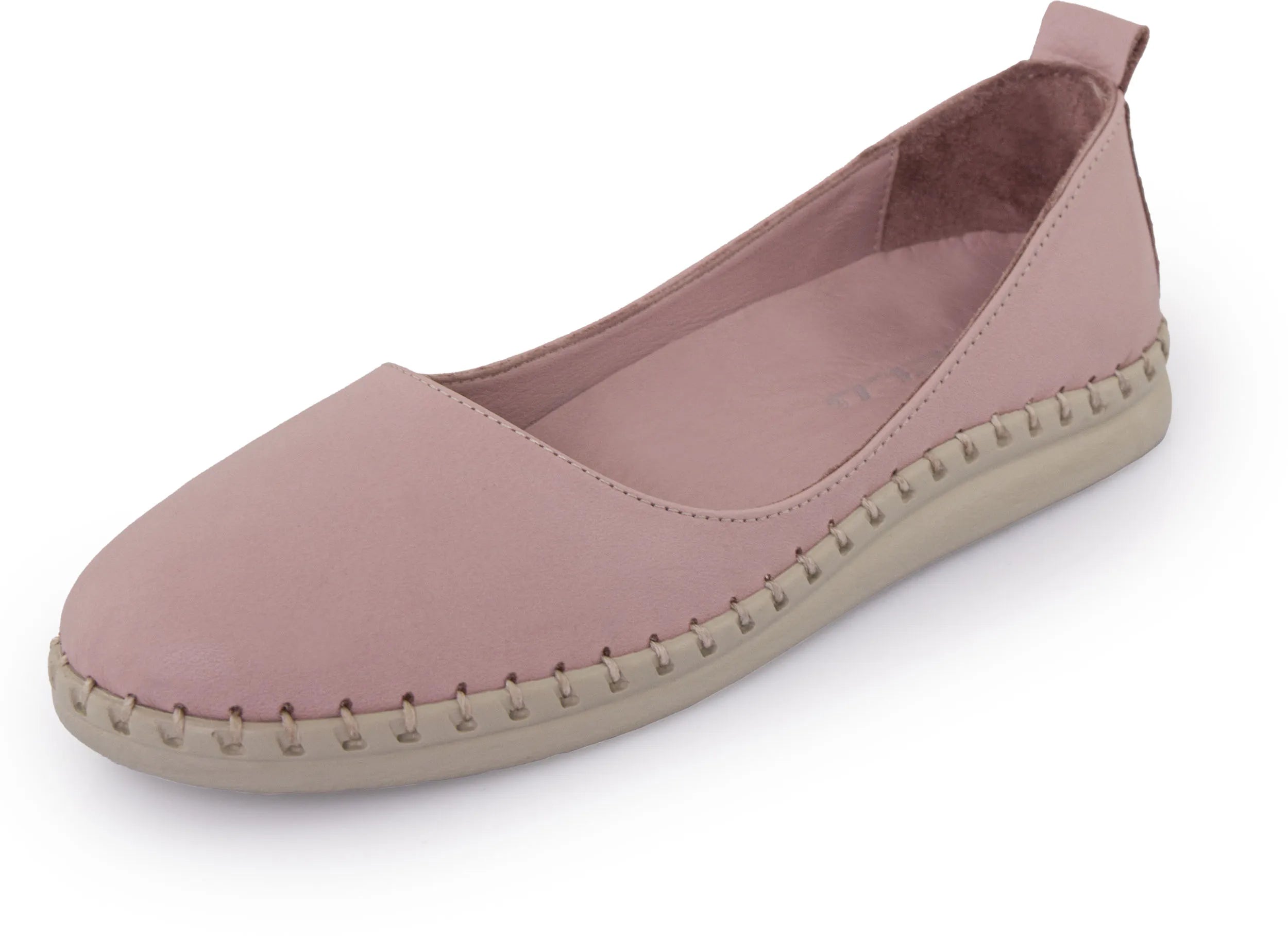 Dames Leren Ballerinas Nell Skin Paars 37