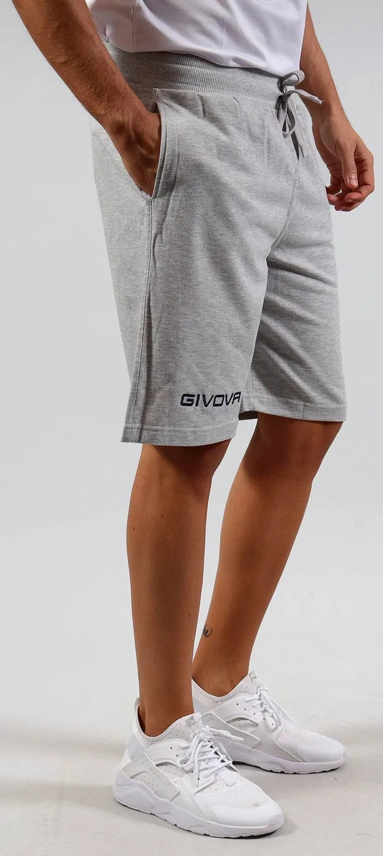 Sport Bermudas Givova přítel šedá melange 2xs