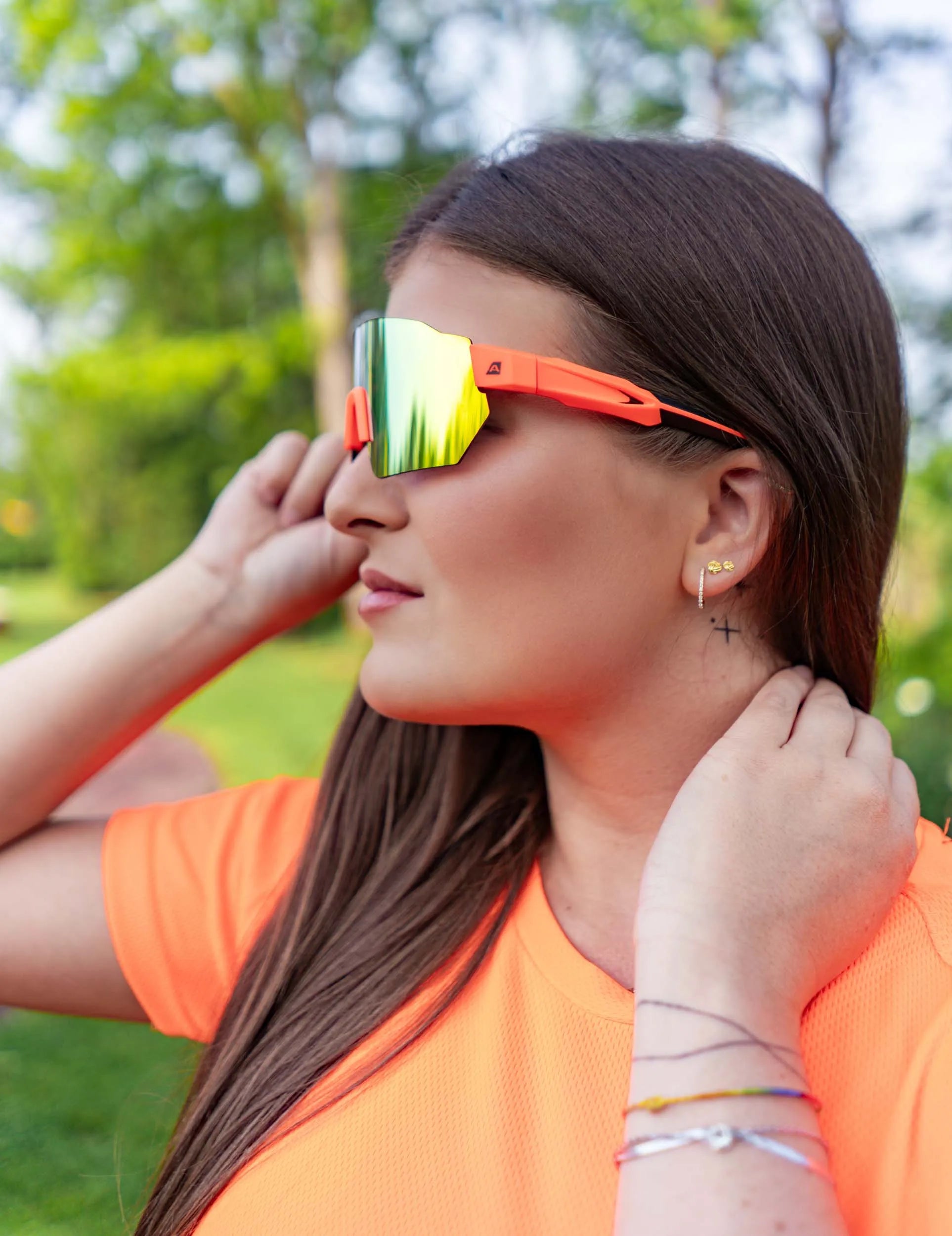 Dámské sportovní t -košile oranje 2xl - prodyšná a flexibilní