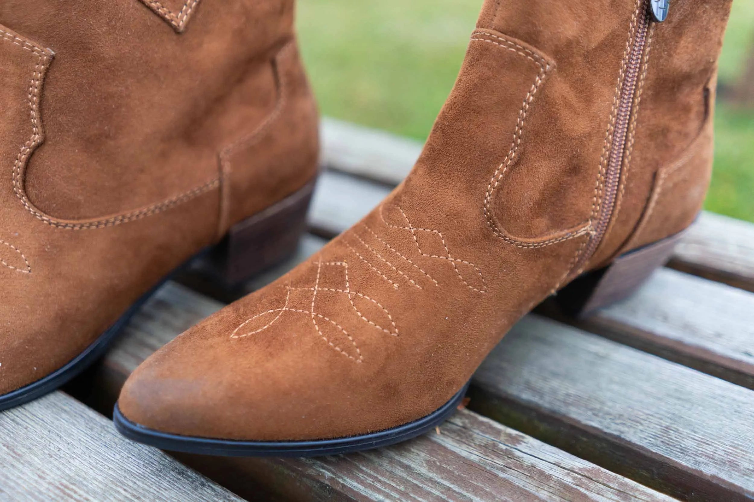 Tom Tailor Cognac Ladies Ankle Boots Velikost 43 Kůže