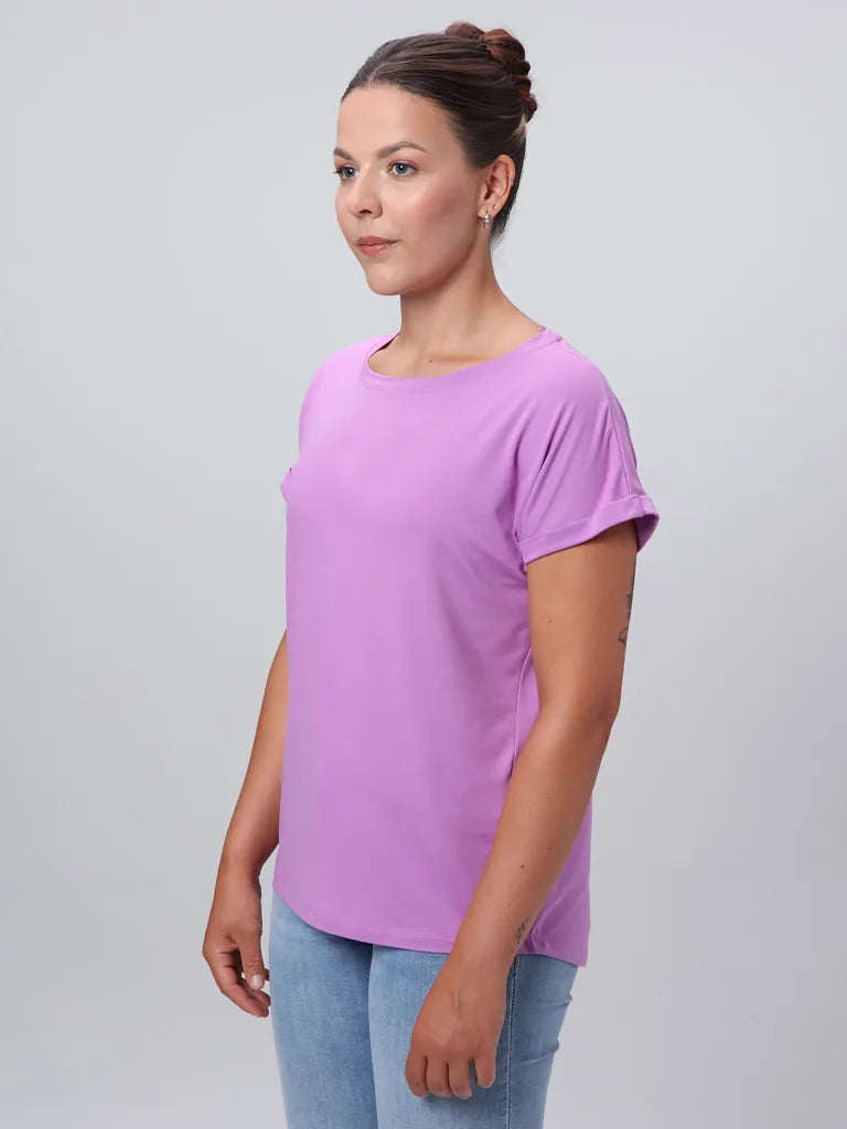 Purple Ladies T -Shirt Loep Byra M - Algodón suave y pash perfecto