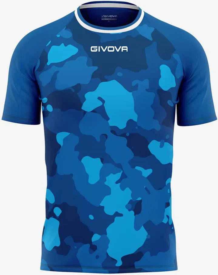 T-shirt maschile Givova Army Azzurro-Turchese XL