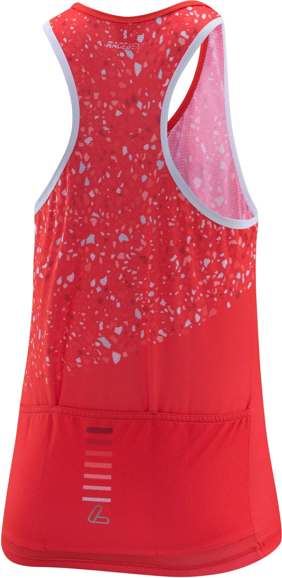 Löffler women bike racerback top vent fire op orange 44