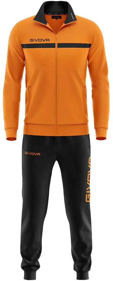 Sports suit givova tuta one full zip orange 2xl