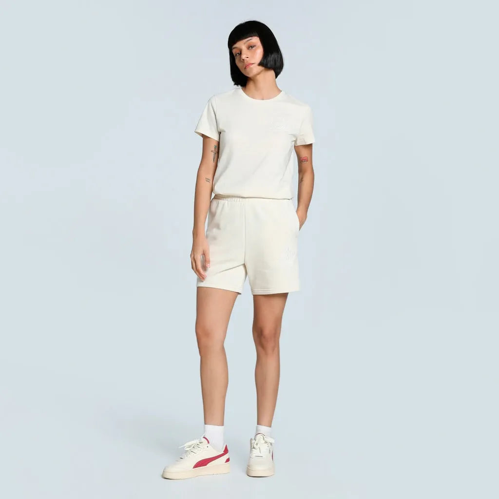 Dames pantaloni scurți de pantaloni scurți de scripturi cu talie mare 5 wit wit s