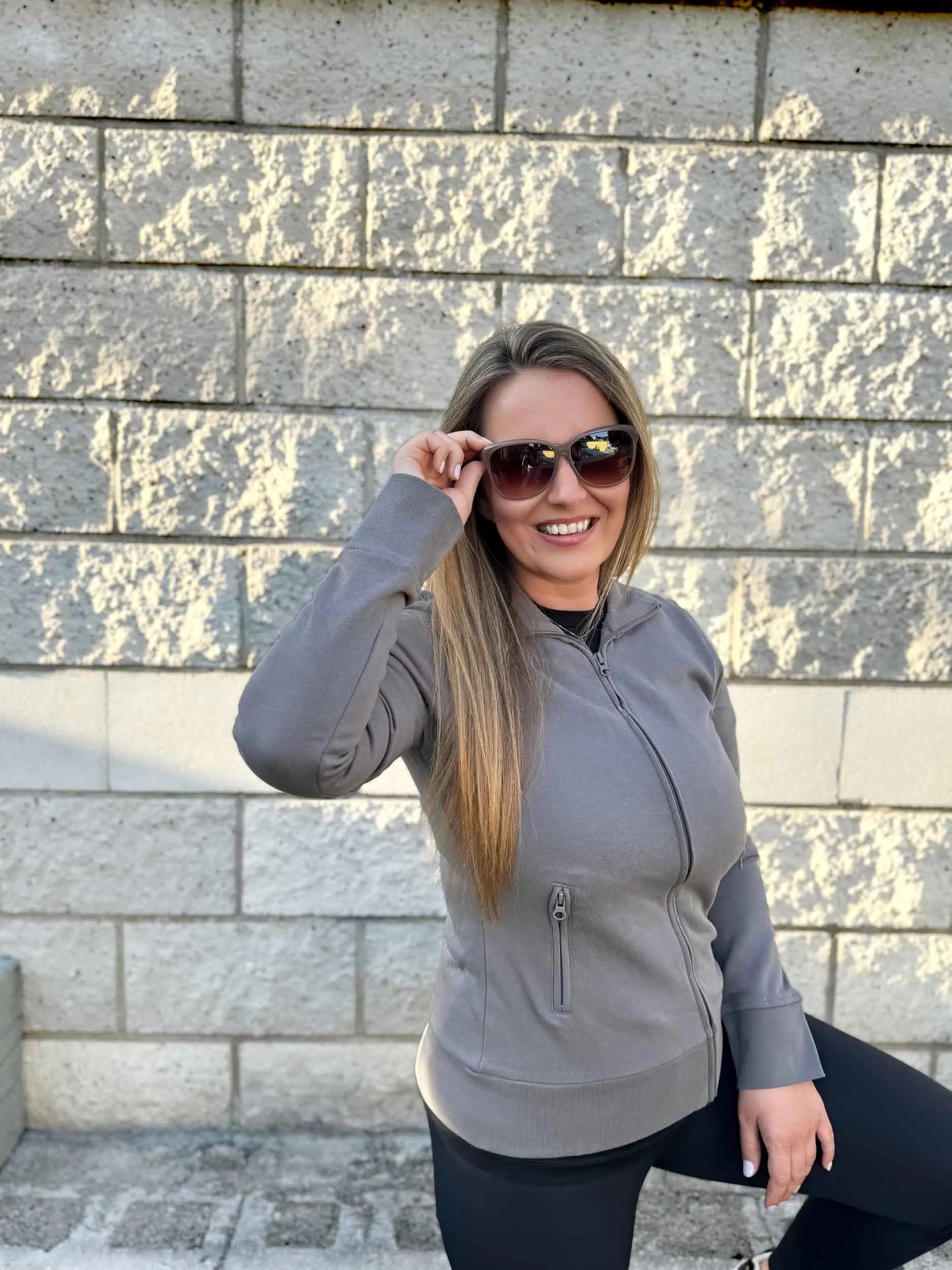 Hölgyek pulóversuha dzseki 3xl - stand -up gallér és kényelem