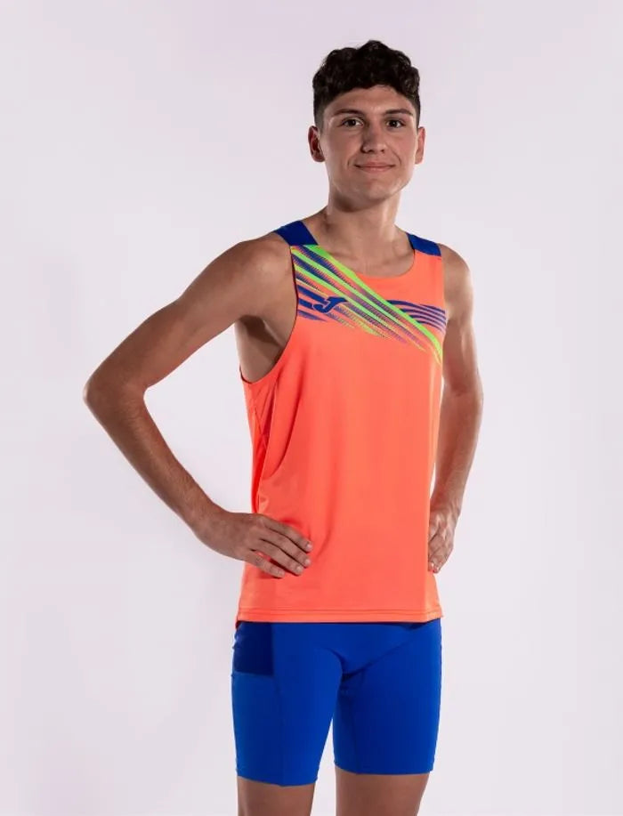 Men's sports tank top joma elite x coral blue 2xl