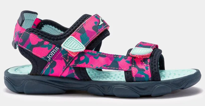 Joma Boat Navy-Turquoise Children's Sandals Storlek 31