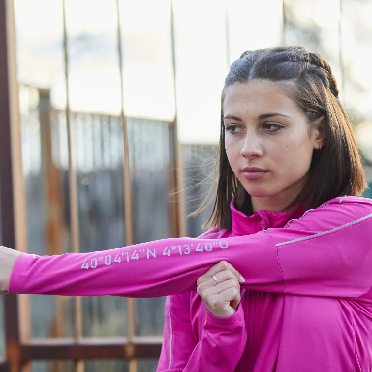 Sweatshirt na mBan Joma R-City Iomlán Zip Pink, S.
